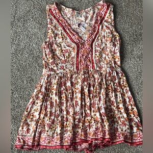 Brand new size Small Red and Orange Floral Design top by Lola P.